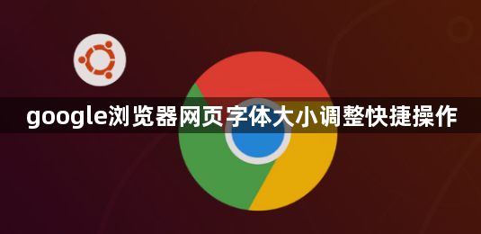 google浏览器网页字体大小调整快捷操作1
