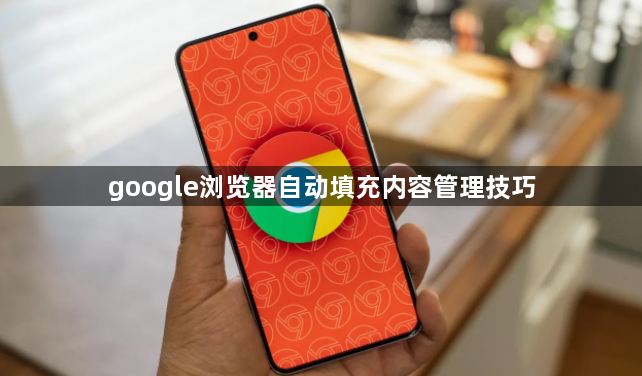google浏览器自动填充内容管理技巧1