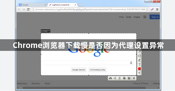 Chrome浏览器下载慢是否因为代理设置异常1