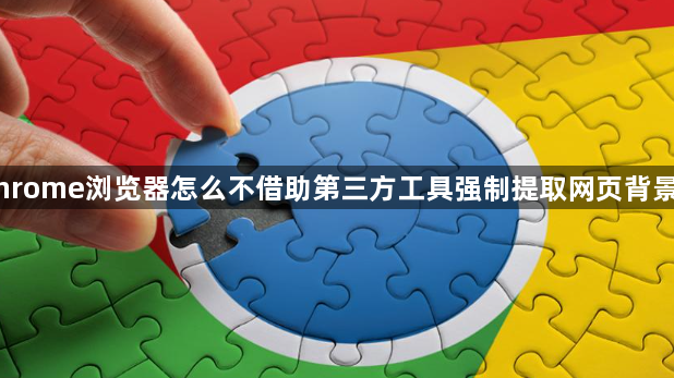 Chrome浏览器怎么不借助第三方工具强制提取网页背景图1