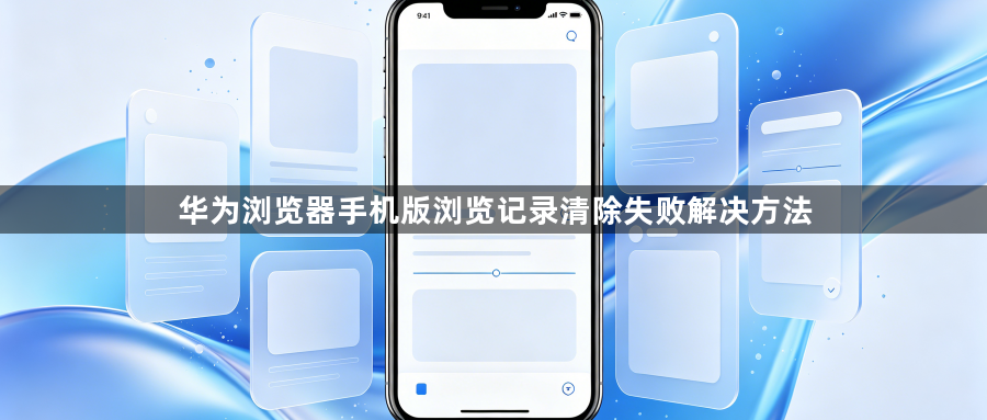 华为浏览器手机版浏览记录清除失败解决方法1