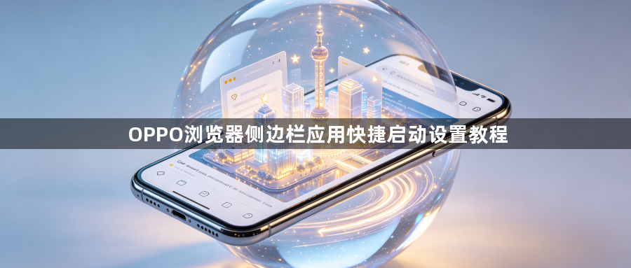 OPPO浏览器侧边栏应用快捷启动设置教程1