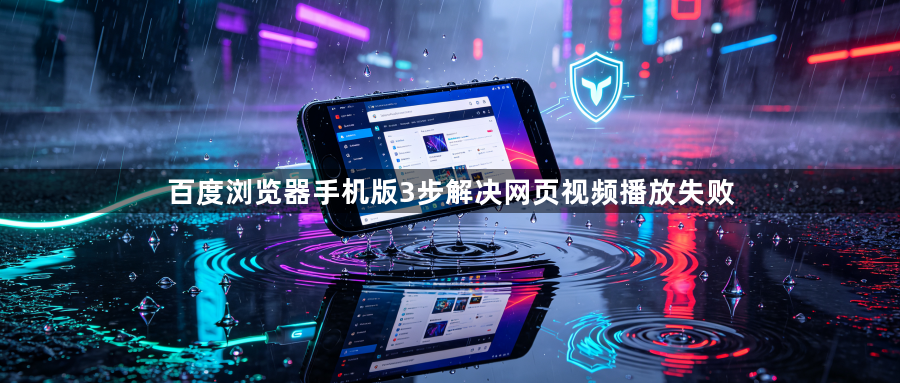 百度浏览器手机版3步解决网页视频播放失败1
