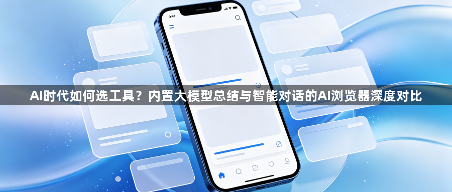 AI时代如何选工具？内置大模型总结与智能对话的AI浏览器深度对比1