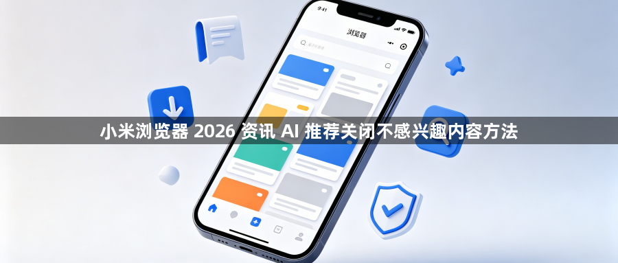 小米浏览器 2026 资讯 AI 推荐关闭不感兴趣内容方法1