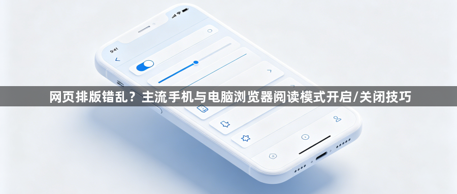 网页排版错乱?主流手机与电脑浏览器阅读模式开启/关闭技巧1