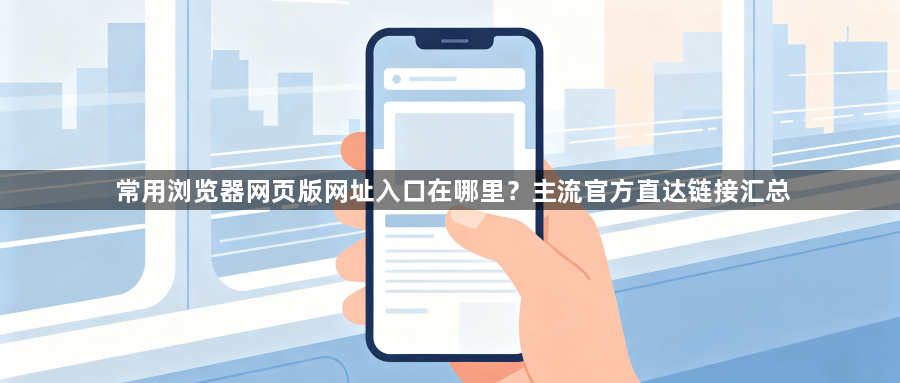 常用浏览器网页版网址入口在哪里？主流官方直达链接汇总1
