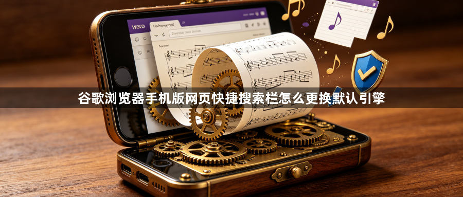 谷歌浏览器手机版网页快捷搜索栏怎么更换默认引擎1