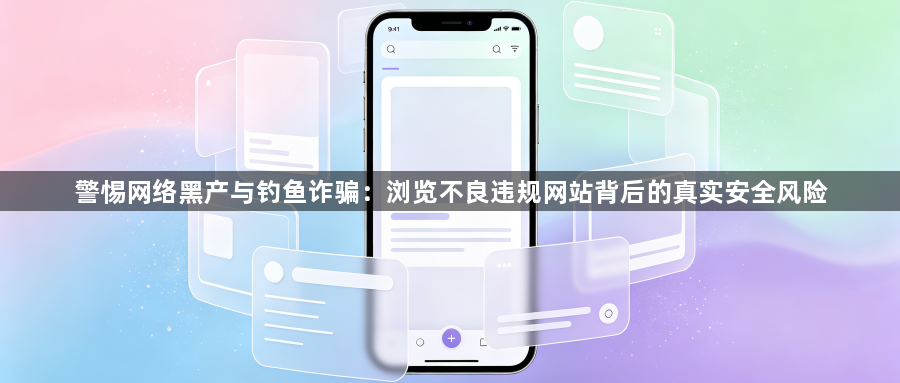 警惕网络黑产与钓鱼诈骗：浏览不良违规网站背后的真实安全风险1