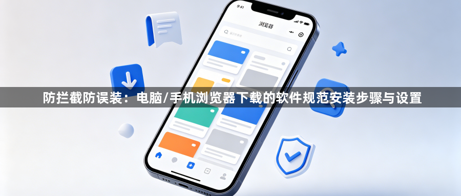 防拦截防误装：电脑/手机浏览器下载的软件规范安装步骤与设置1