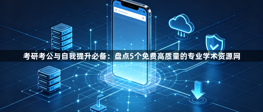 考研考公与自我提升必备：盘点5个免费高质量的专业学术资源网1