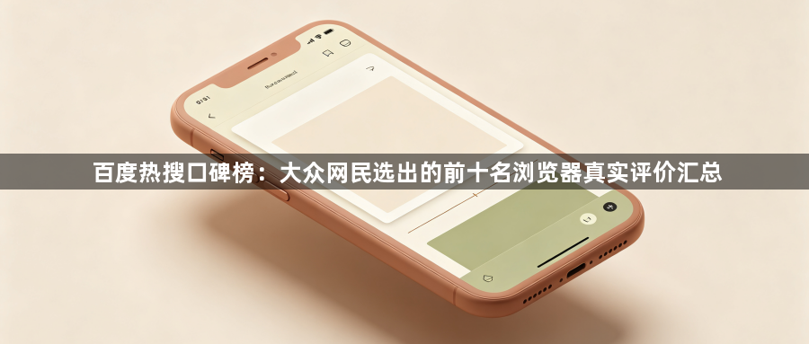 百度热搜口碑榜：大众网民选出的前十名浏览器真实评价汇总1