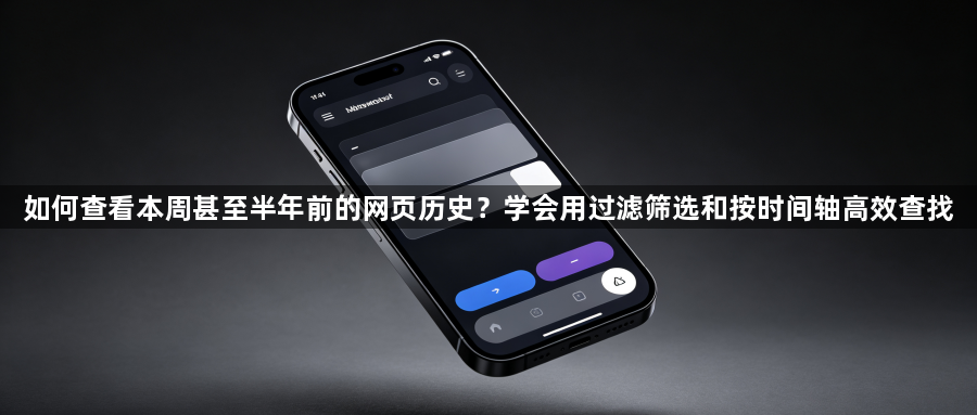 如何查看本周甚至半年前的网页历史？学会用过滤筛选和按时间轴高效查找1