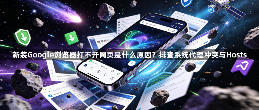 新装Google浏览器打不开网页是什么原因？排查系统代理冲突与Hosts1