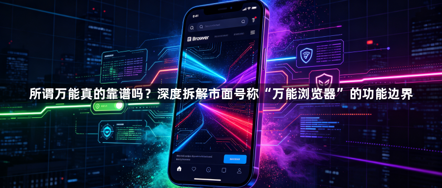 所谓万能真的靠谱吗?深度拆解市面号称“万能浏览器”的功能边界1
