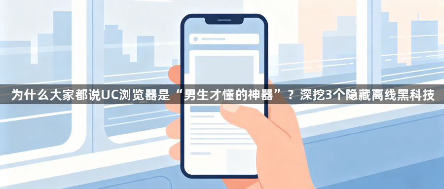 为什么大家都说UC浏览器是“男生才懂的神器”？深挖3个隐藏离线黑科技1