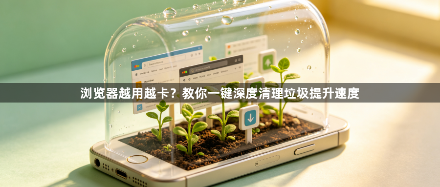 浏览器越用越卡？教你一键深度清理垃圾提升速度1