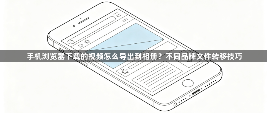 手机浏览器下载的视频怎么导出到相册？不同品牌文件转移技巧1