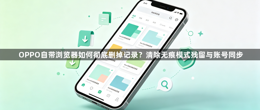 OPPO自带浏览器如何彻底删掉记录？清除无痕模式残留与账号同步1