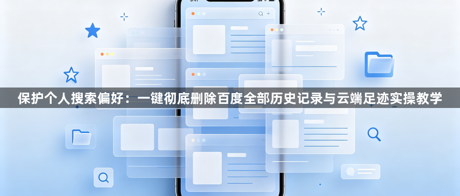 保护个人搜索偏好：一键彻底删除百度全部历史记录与云端足迹实操教学1